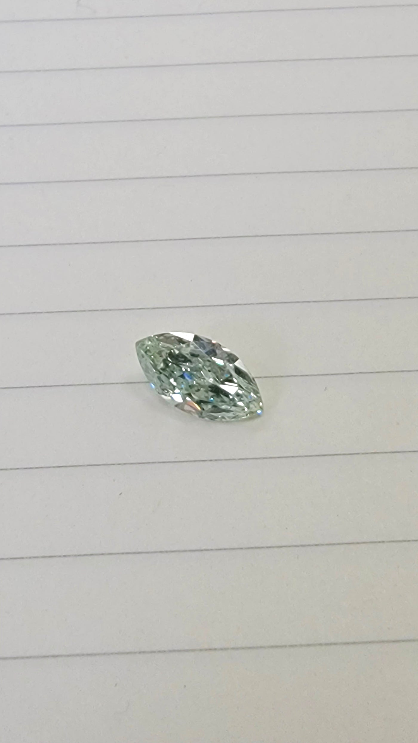 0.93ct Fancy Green Marquise SI2 GIA