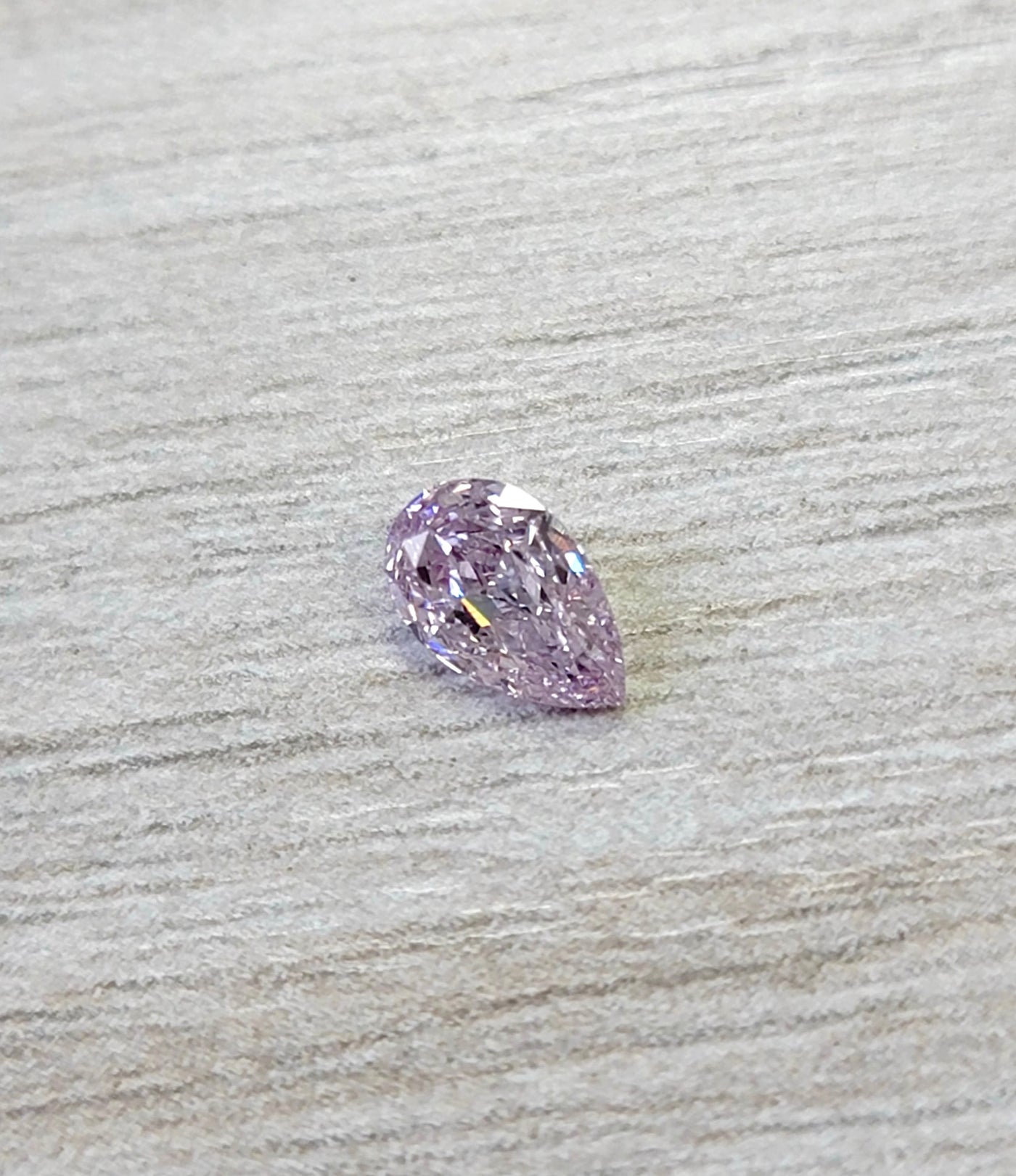 Pink-Purple Diamond Pear Shape
