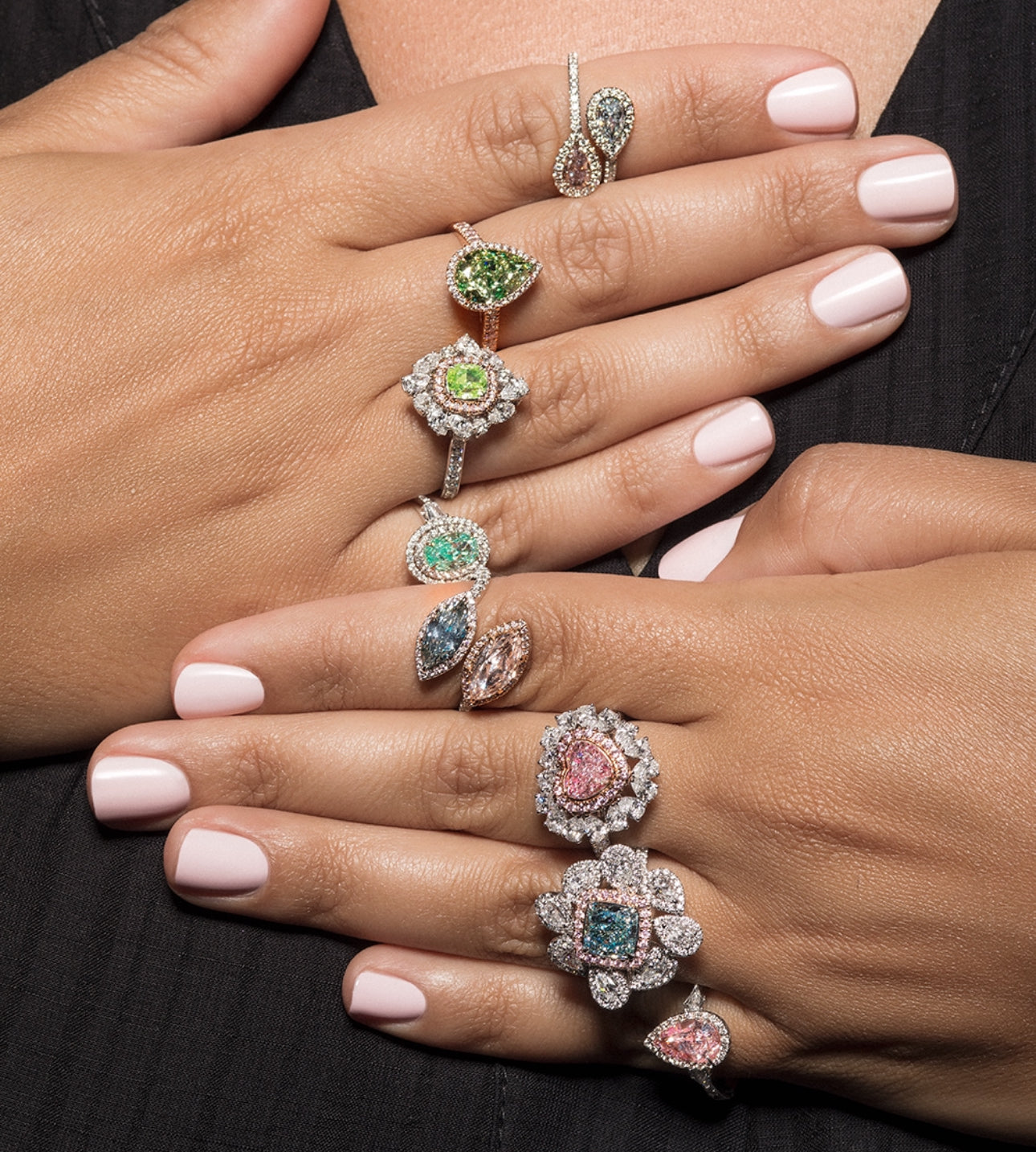 Rare Fancy Color Diamond Cocktail Rings | Unique High Jewelry Statement ...