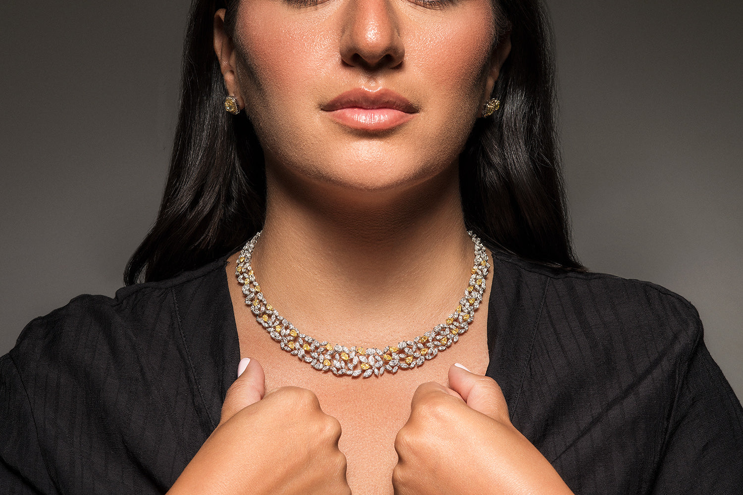Rare Fancy Color Diamond Necklaces | High Jewelry Tennis & Riviera ...