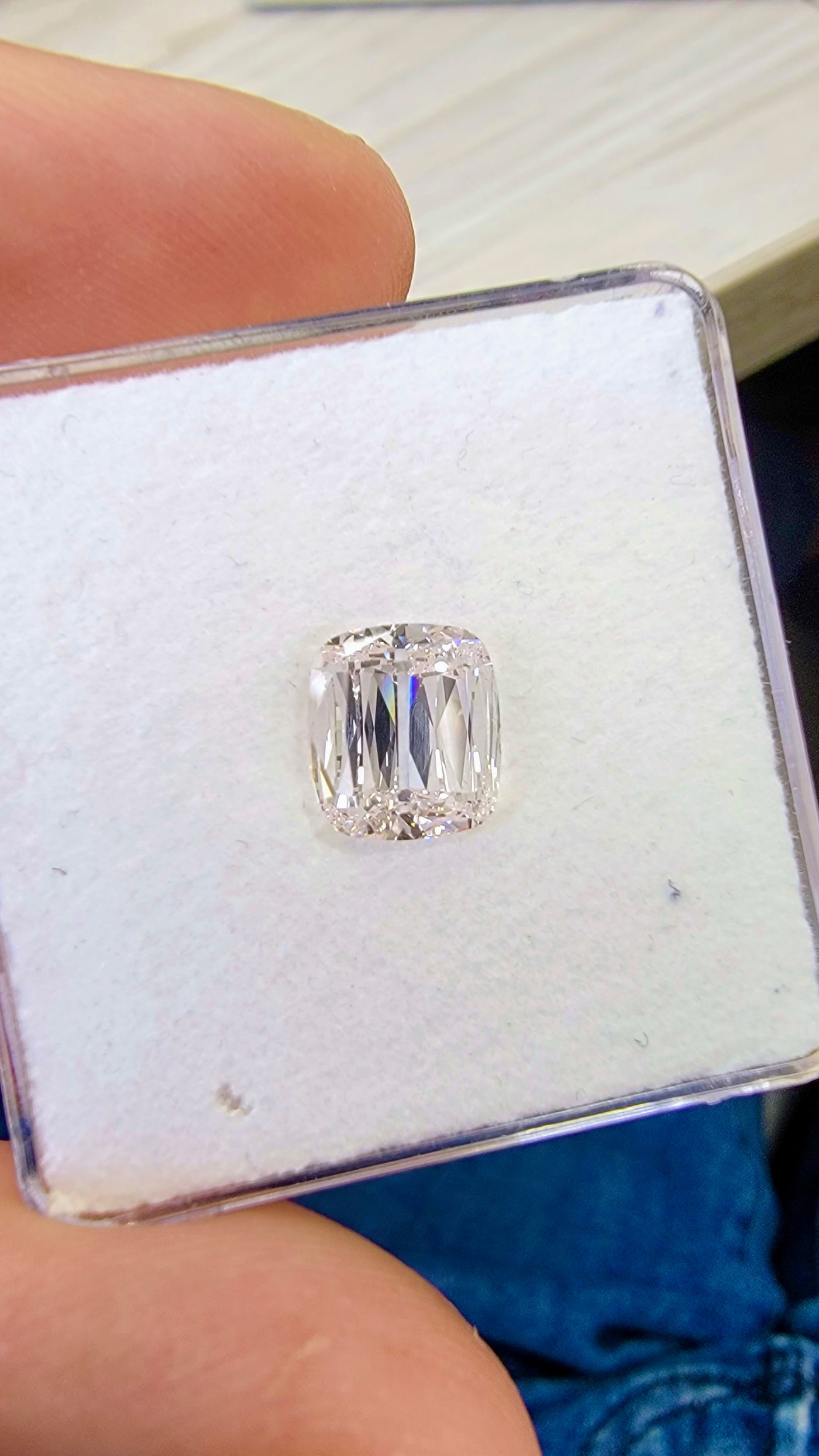 2.01ct Faint Pink Cushion VS1 GIA
