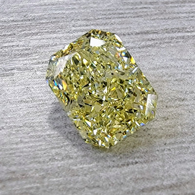 2.13ct Fancy Light Yellow Elongated Radiant VS2 GIA
