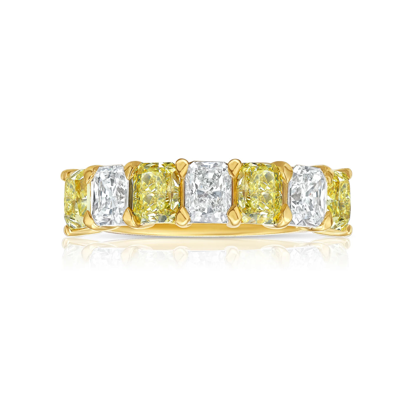 2.76ct Alternating Elongated Radiant Halfway Band