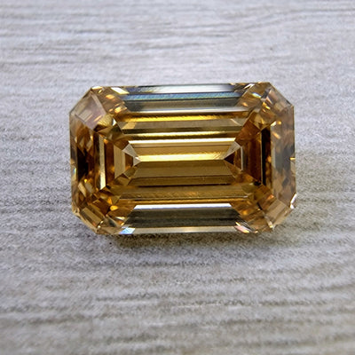 3.55ct Fancy Brown Yellow Emerald VS1 GIA