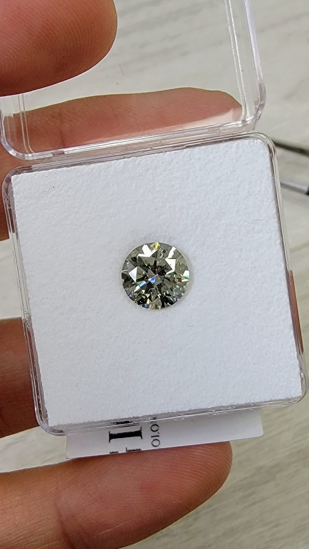 2.53ct Fancy Gray Round Diamond SI2 GIA