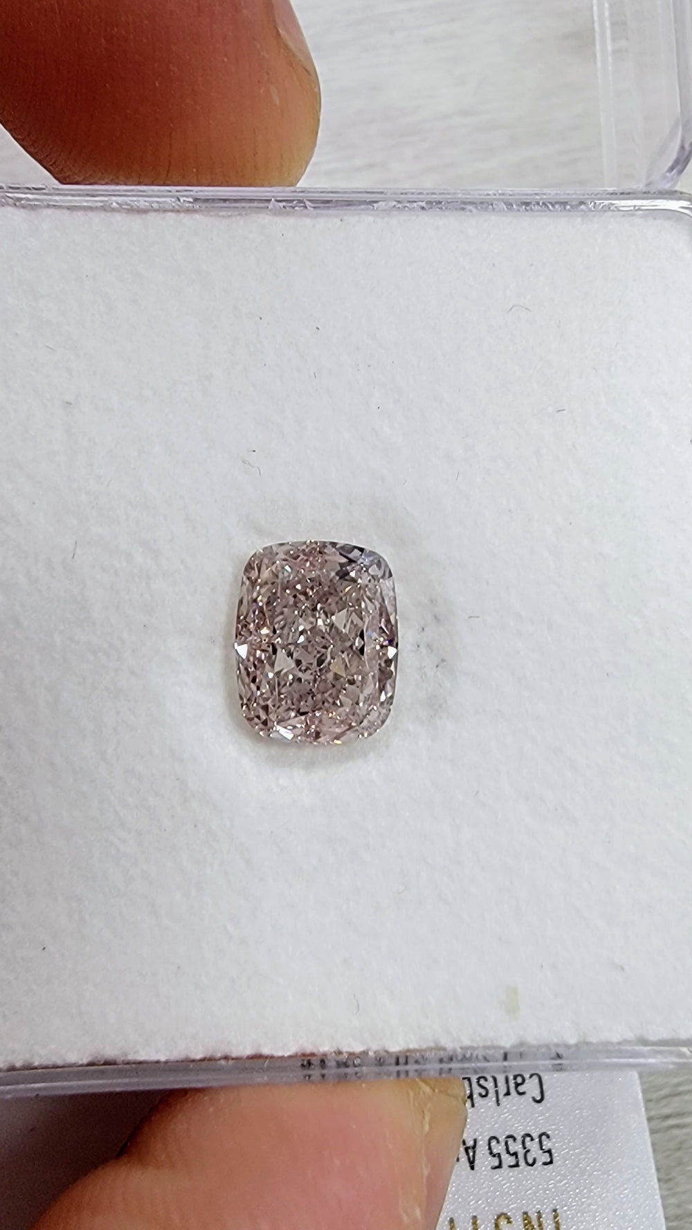 2.01ct Fancy Light Brown Pink Cushion Diamond SI2 GIA
