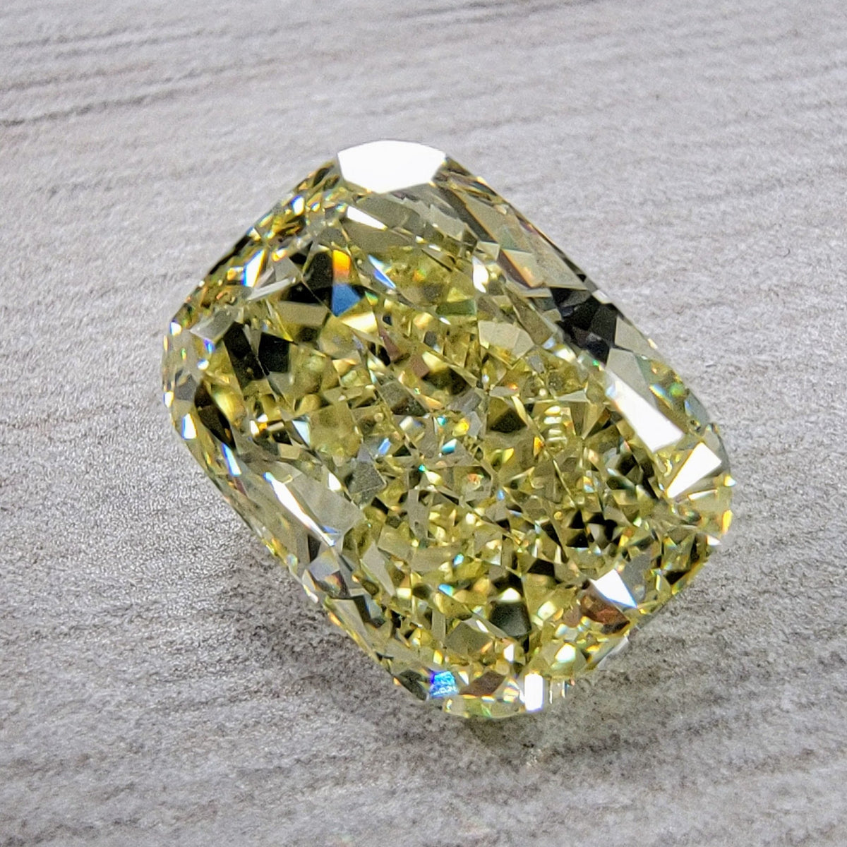 2.58ct Fancy Yellow Elongated Cushion Diamond VS1 GIA
