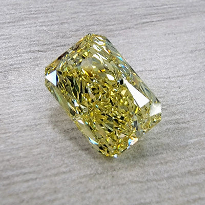 2.03ct Fancy Yellow Elongated Radiant VS1 GIA