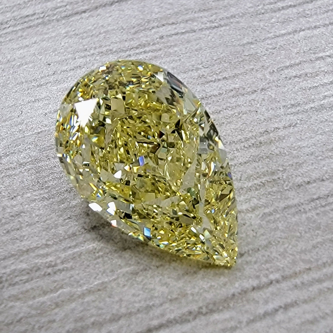 3.01ct Fancy Yellow Pear SI1 GIA