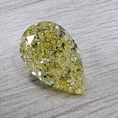 3.01ct Fancy Yellow Pear SI1 GIA