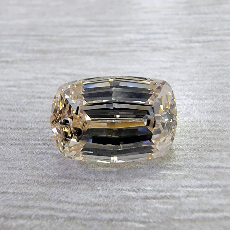 2.82ct UV (Light Brown) Cushion Step Cut Diamond SI1 GIA