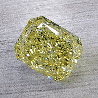 5.02ct Fancy Yellow Elongated Radiant VS1 GIA