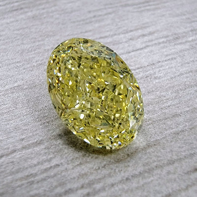 1.51ct Fancy Yellow Oval VVS2 GIA