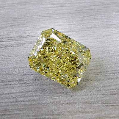 5.52ct Fancy Yellow Elongated Radiant VS1 GIA