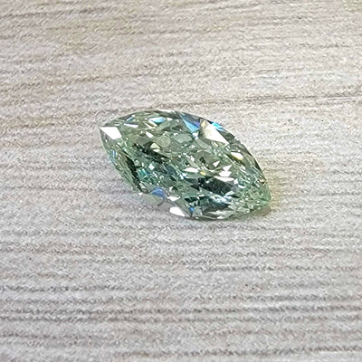 0.93ct Fancy Green Marquise SI2 GIA