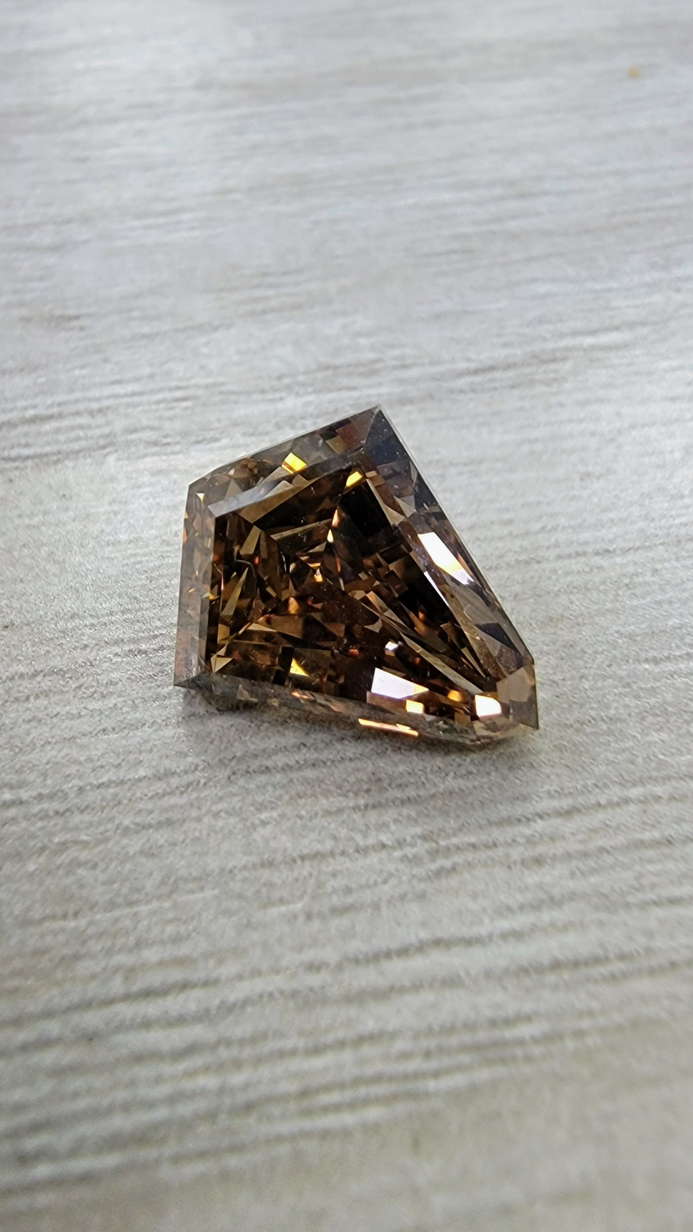 5.00ct Fancy Dark Orangy Brown Kite SI1 GIA