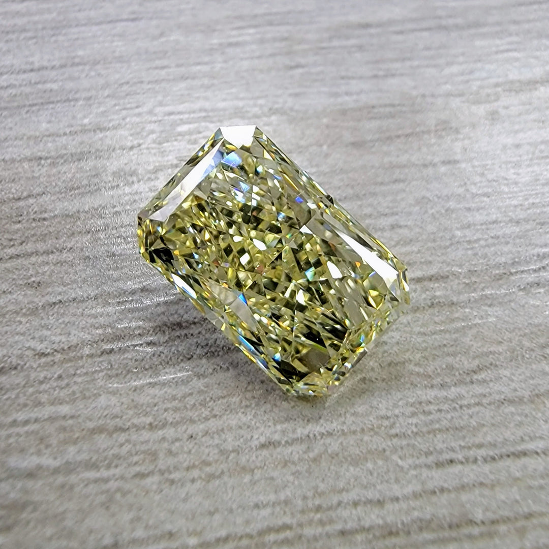 3.73 carat Y-Z color Radiant Cut Diamond GIA VS2 Namdar Diamonds