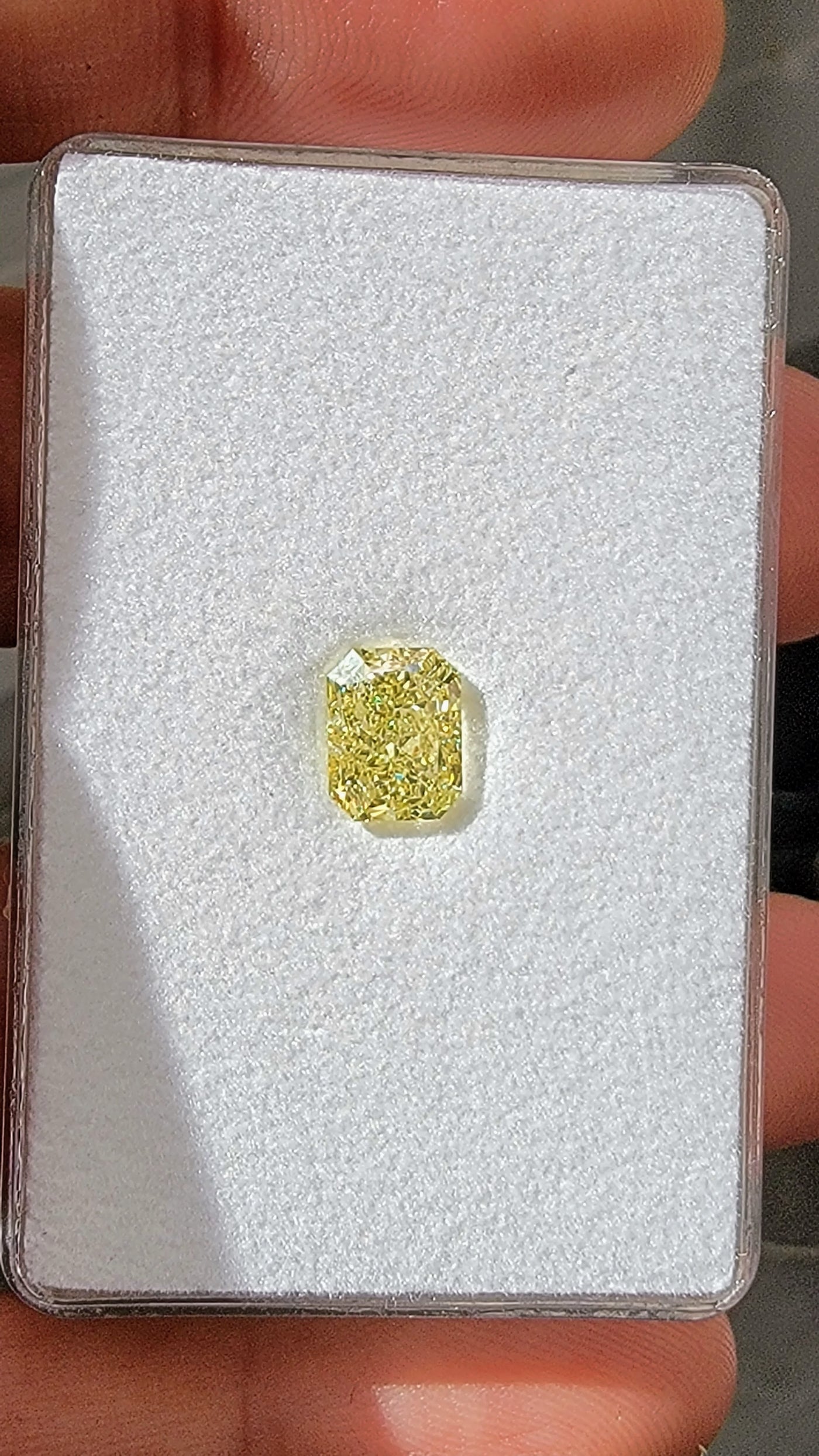 2.13ct Fancy Light Yellow Elongated Radiant VS2 GIA