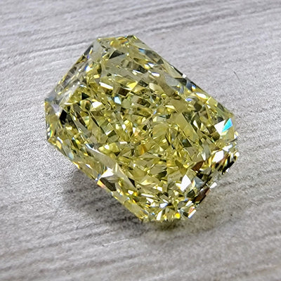 3.02ct Fancy Yellow Elongated Radiant SI1 GIA