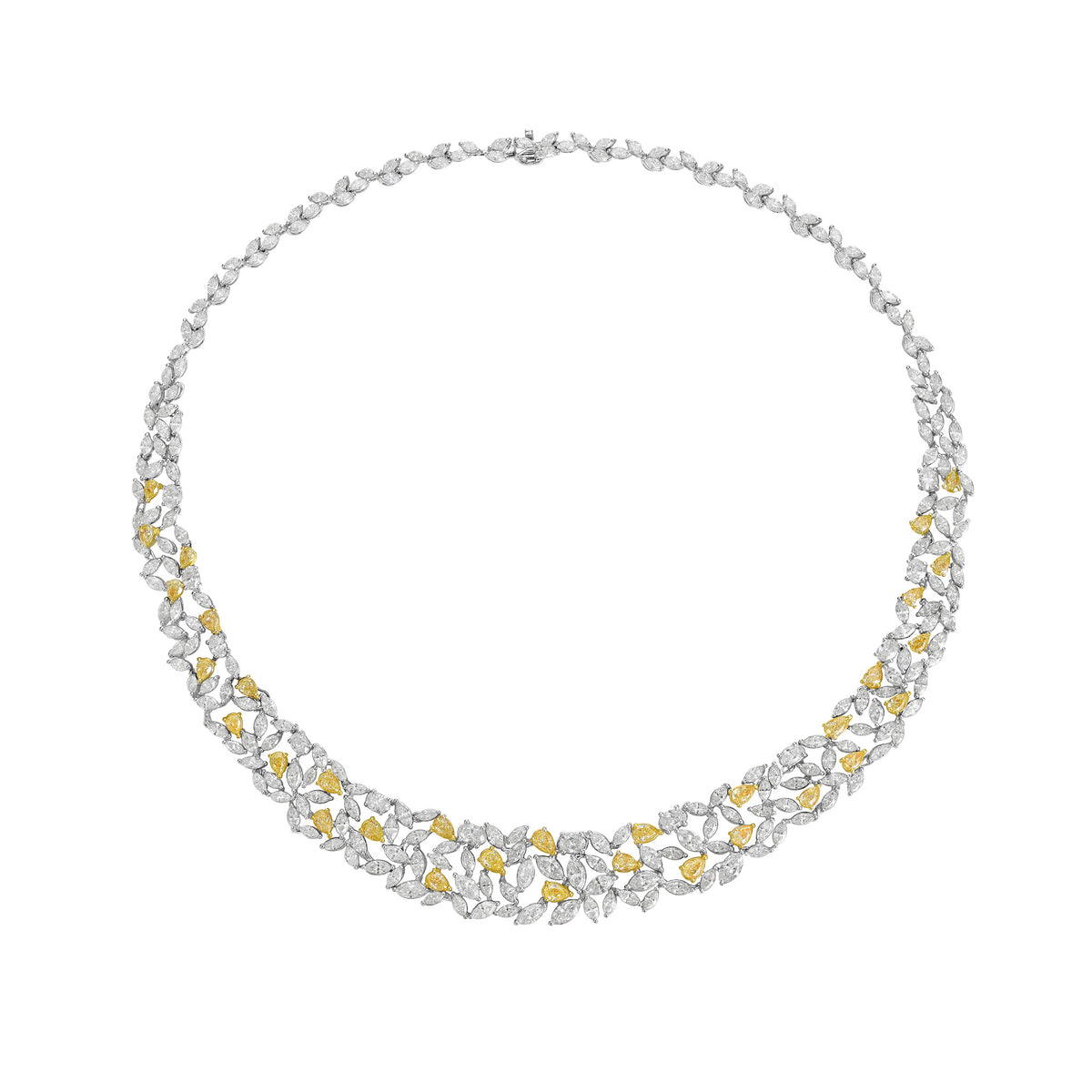 23ct Yellow Diamond & White Diamond Necklace