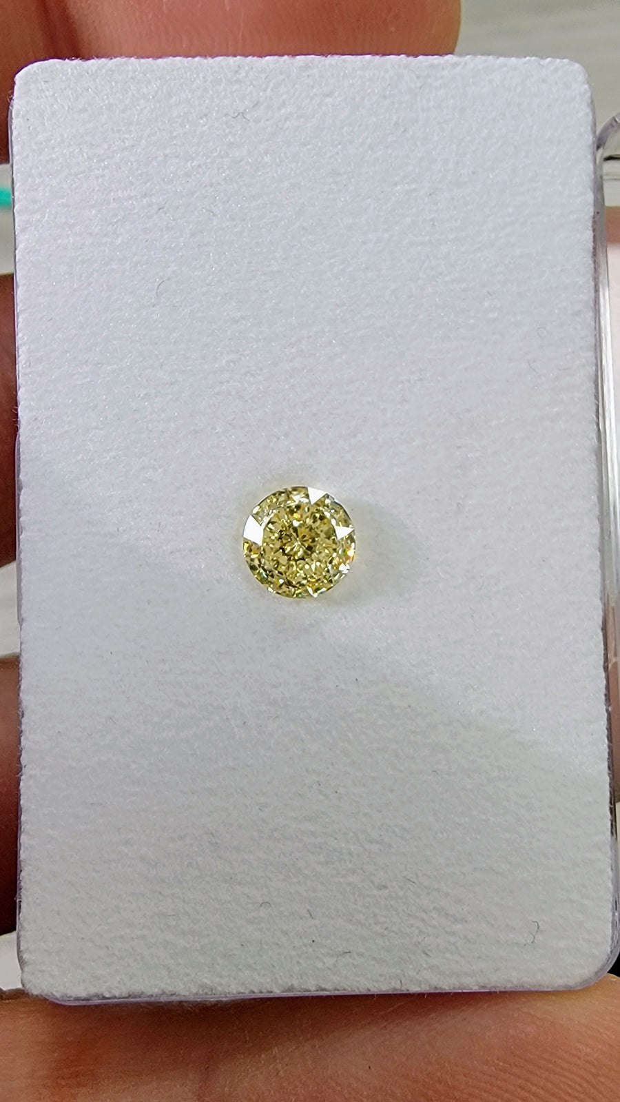 1.08ct Fancy Light Yellow Round IF Diamond GIA