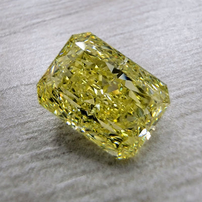 2.02ct Fancy Intense Yellow Elongated Radiant VS2 GIA