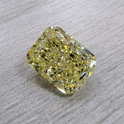 2.52ct Fancy Yellow Elongated Radiant VS1 GIA