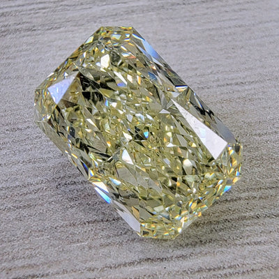 6.03ct Light Yellow Elongated Radiant VS1 GIA
