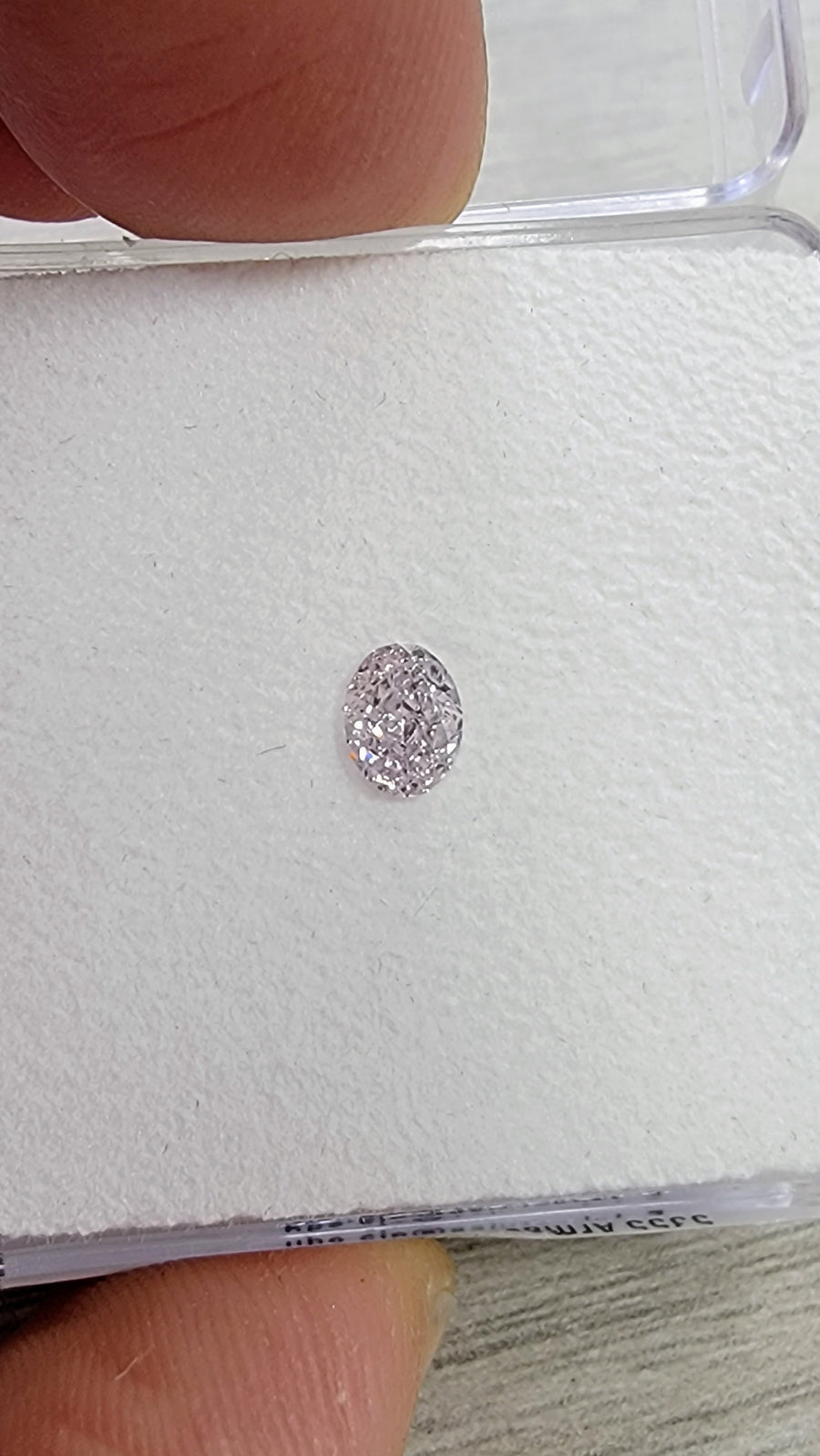 0.45ct Light Pink Oval Diamond VS1 GIA
