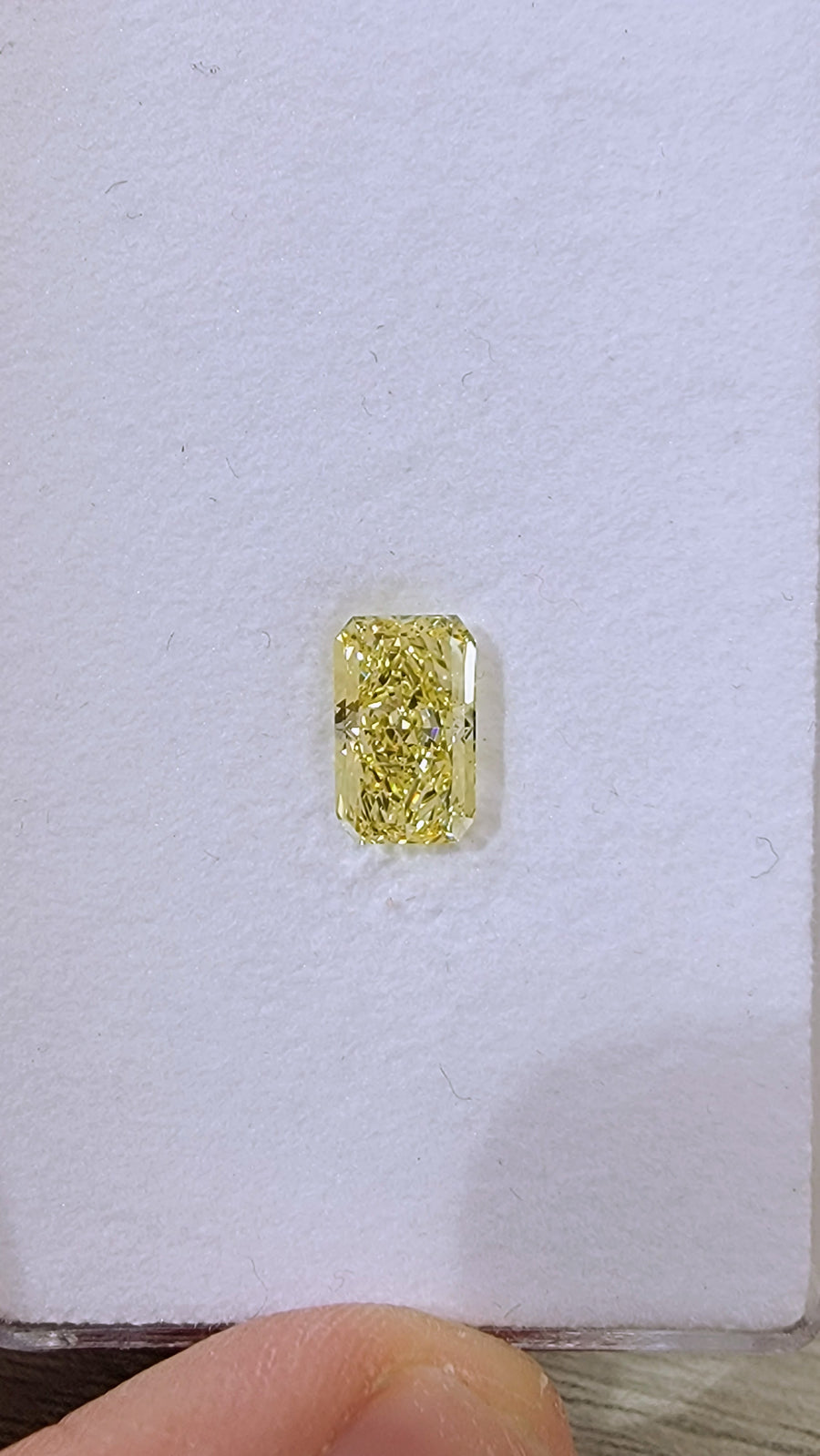 1.81ct Fancy Intense Yellow Elongated Radiant Diamond VS2 GIA