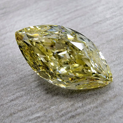 2.07ct Fancy Light Yellow Marquise VS2 GIA