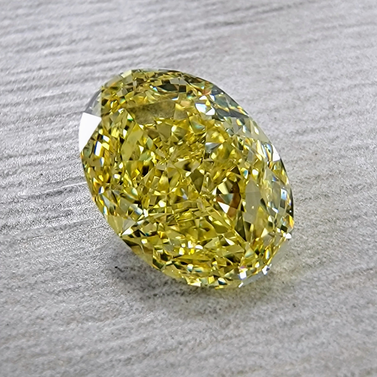 2.03ct Fancy Intense Yellow Oval Diamond SI1 GIA