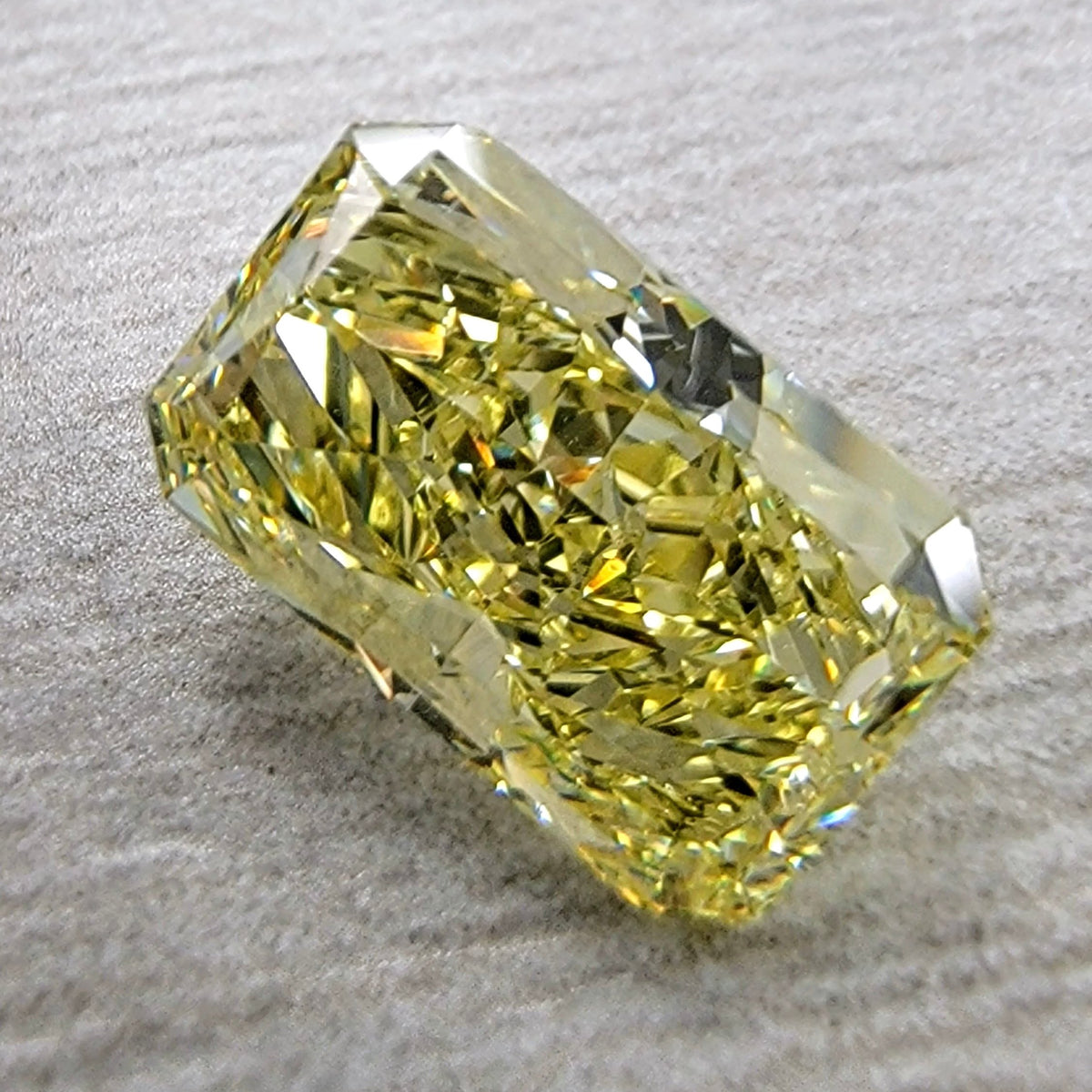 1.81ct Fancy Intense Yellow Elongated Radiant Diamond VS2 GIA