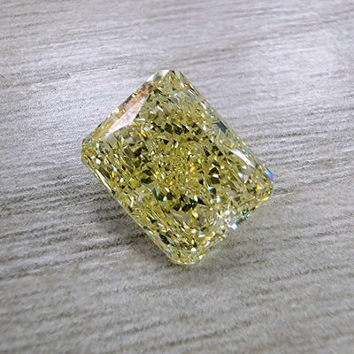 5.13ct Fancy Yellow Elongated Radiant VS1 GIA