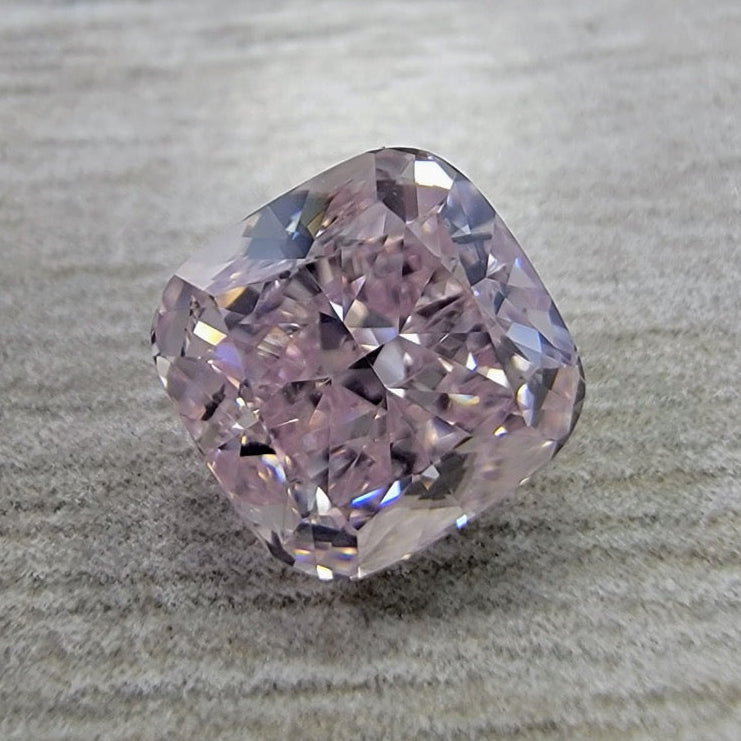 1.70ct Fancy Purplish Pink Cushion Diamond VS2 GIA