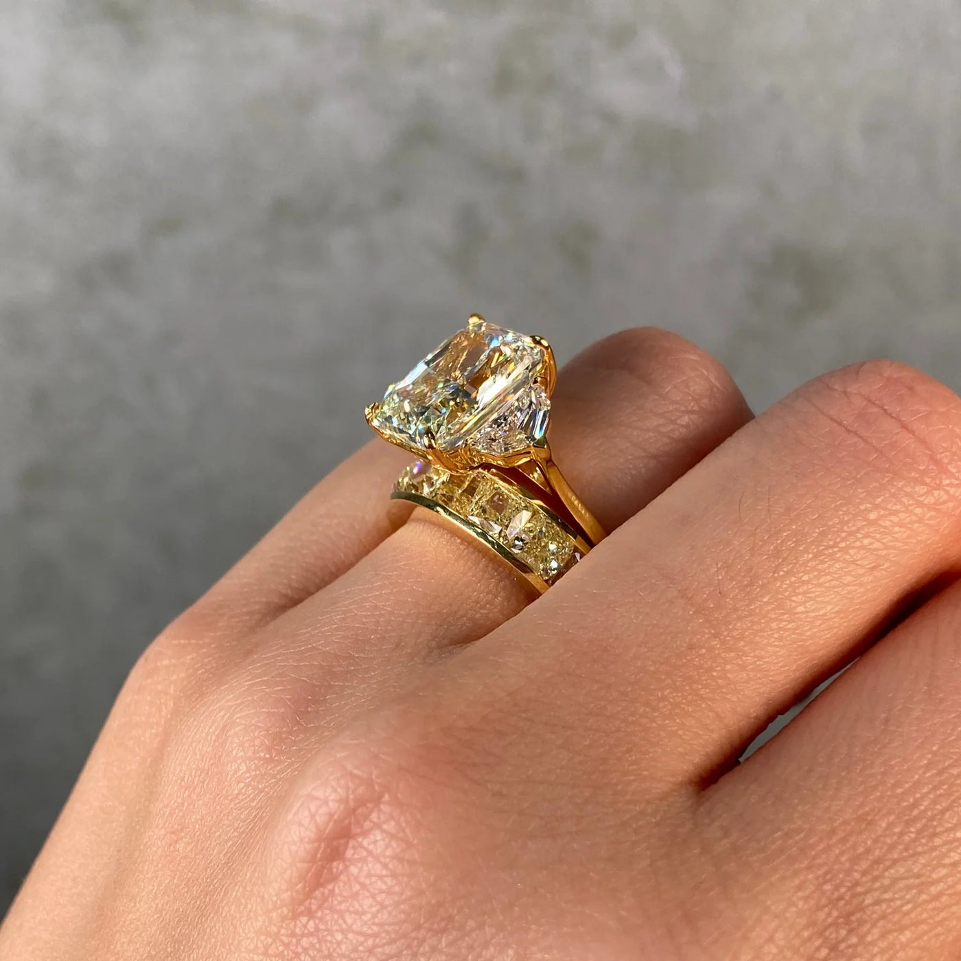 8ct Yellow Diamond Channel Set Eternity Band