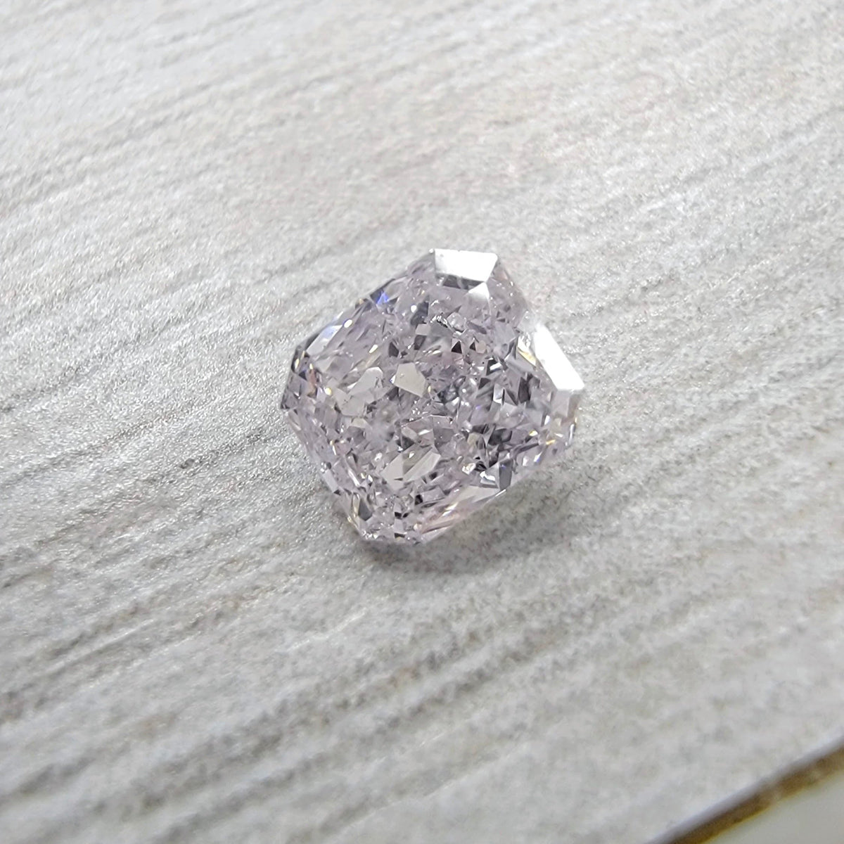 0.39ct Faint Pink Radiant Diamond GIA