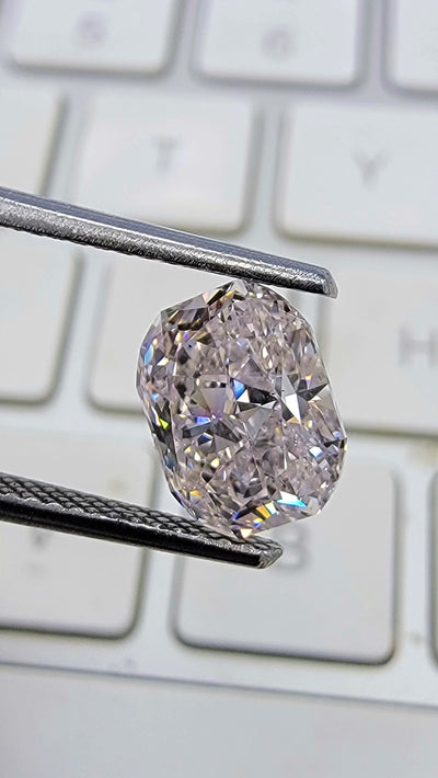 2.02ct Very Light Pink Cushion SI1 GIA