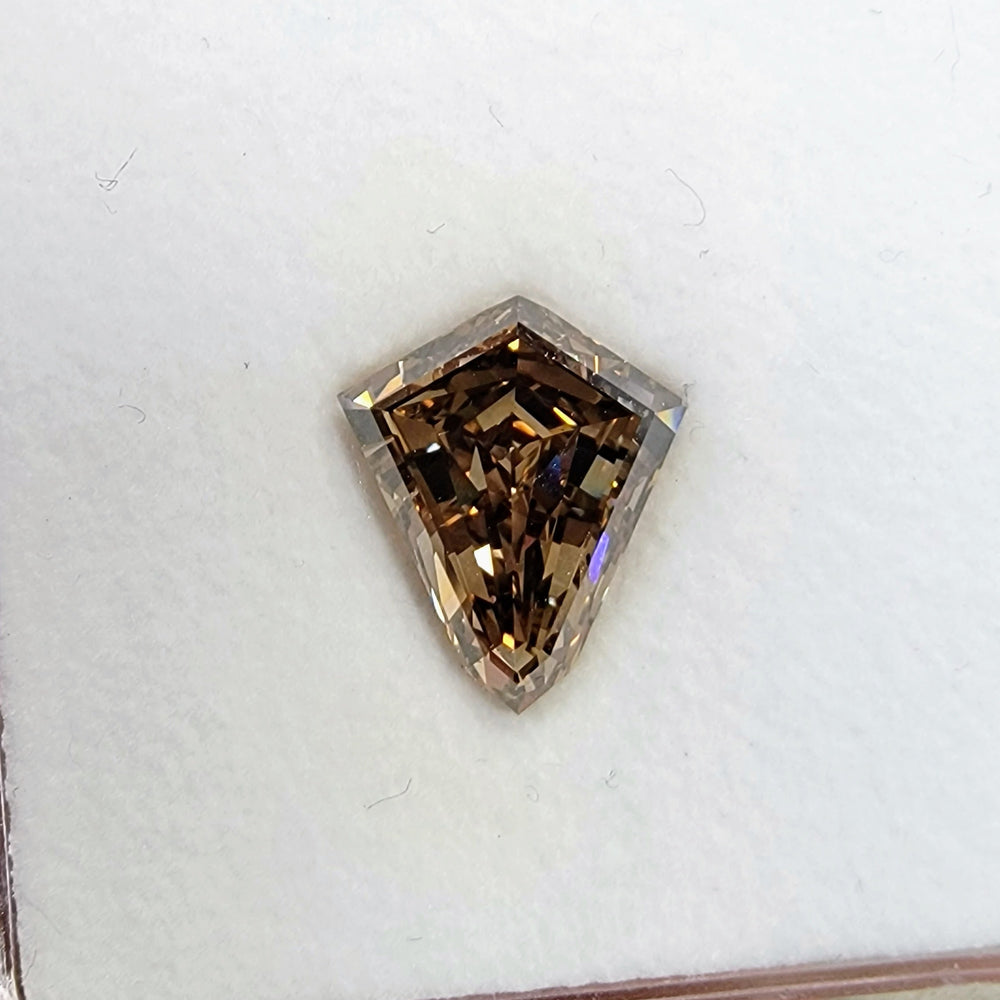 5.00ct Fancy Dark Orangy Brown Kite Diamond SI1 GIA