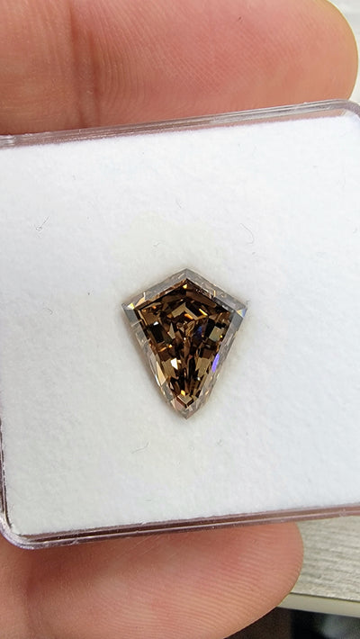 5.00ct Fancy Dark Orangy Brown Kite SI1 GIA
