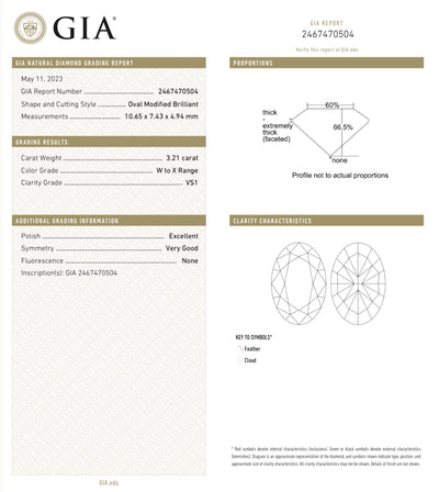 3.21ct Light Yellow Oval VS1 GIA Ring