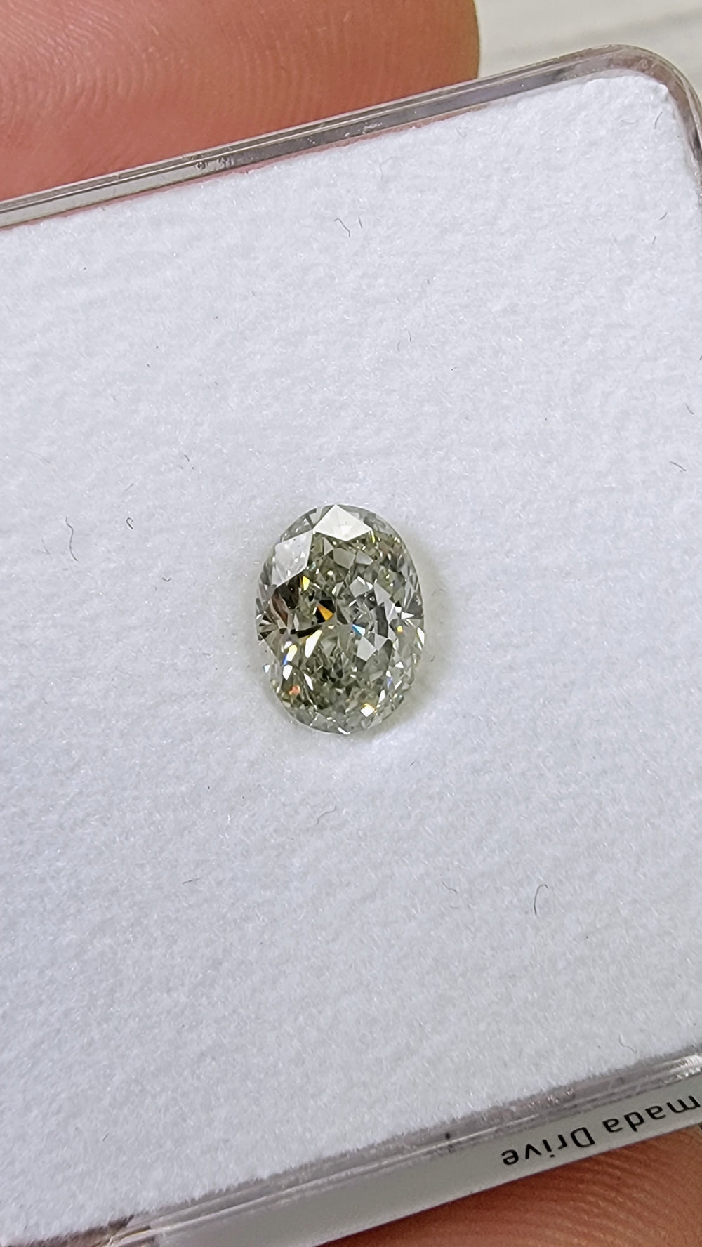 1.22ct Fancy Light Gray Oval Diamond SI2 GIA