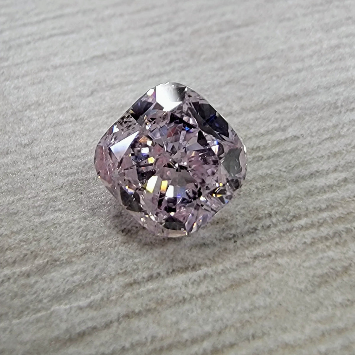 1.03ct Fancy Light Pinkish Purple Cushion Diamond SI2 GIA