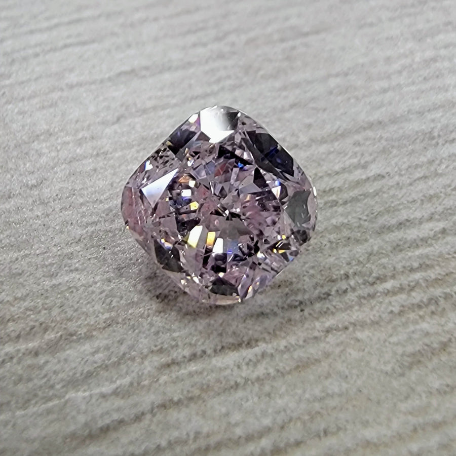1.03ct Fancy Light Pinkish Purple Cushion Diamond SI2 GIA