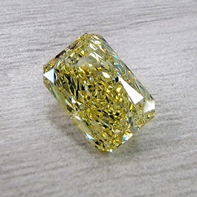 3.05ct Fancy Yellow Elongated Radiant VS1 GIA