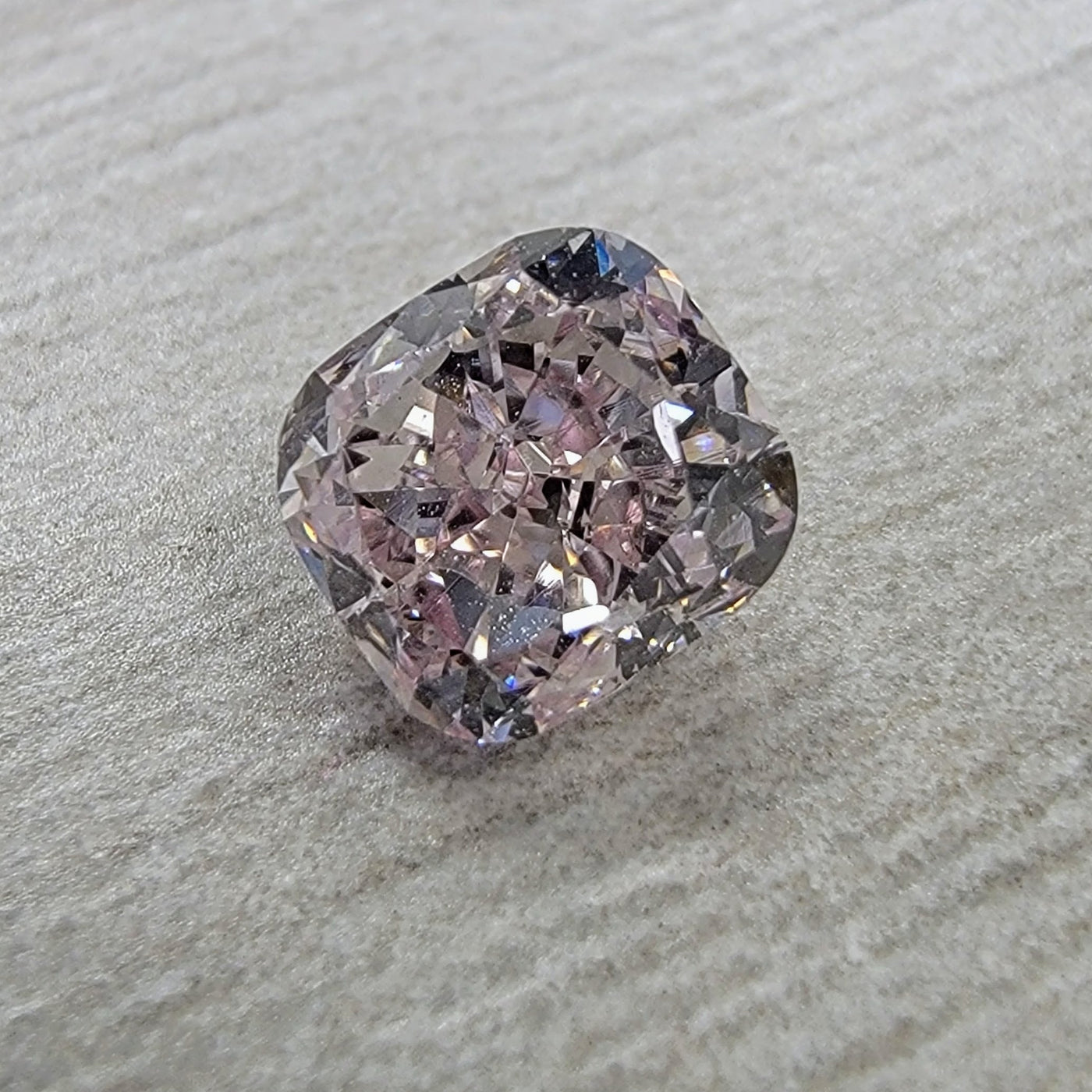 0.84ct Fancy Pink Cushion VS2 GIA