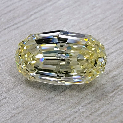 2.06ct Light Yellow Oval Step Cut VS1 GIA