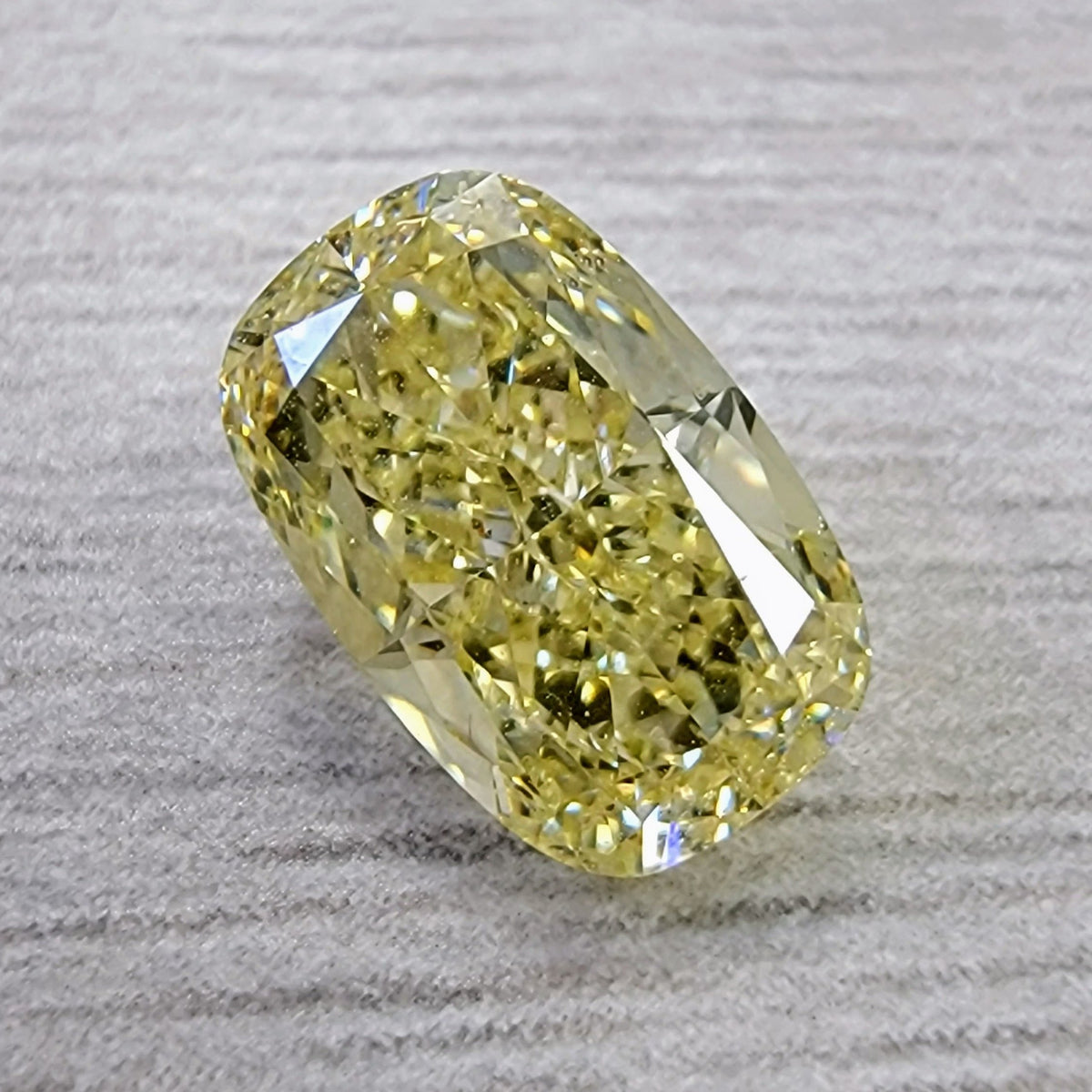 2.06ct Fancy Yellow Elongated Cushion Diamond VS2 GIA