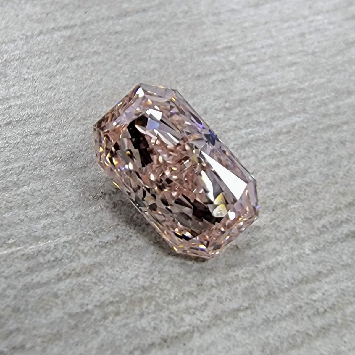 0.62ct Fancy Brownish Pink Elongated Radiant Diamond SI1 GIA