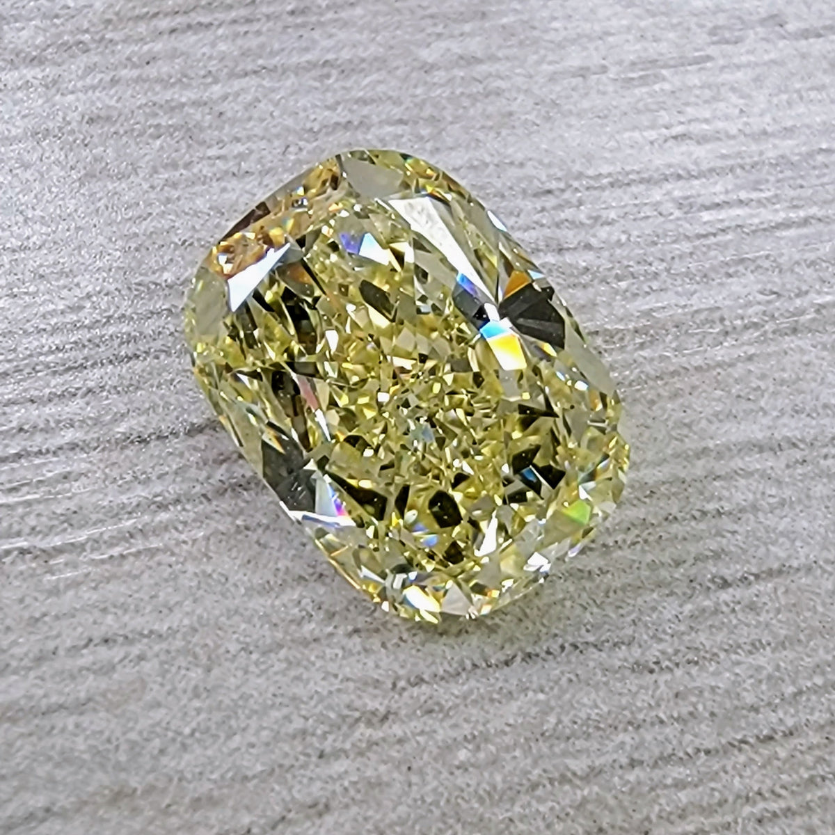 3.04ct Fancy Yellow Elongated Cushion Diamond VS2 GIA